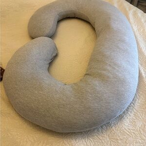 Gray U-Shaped Body Pillow